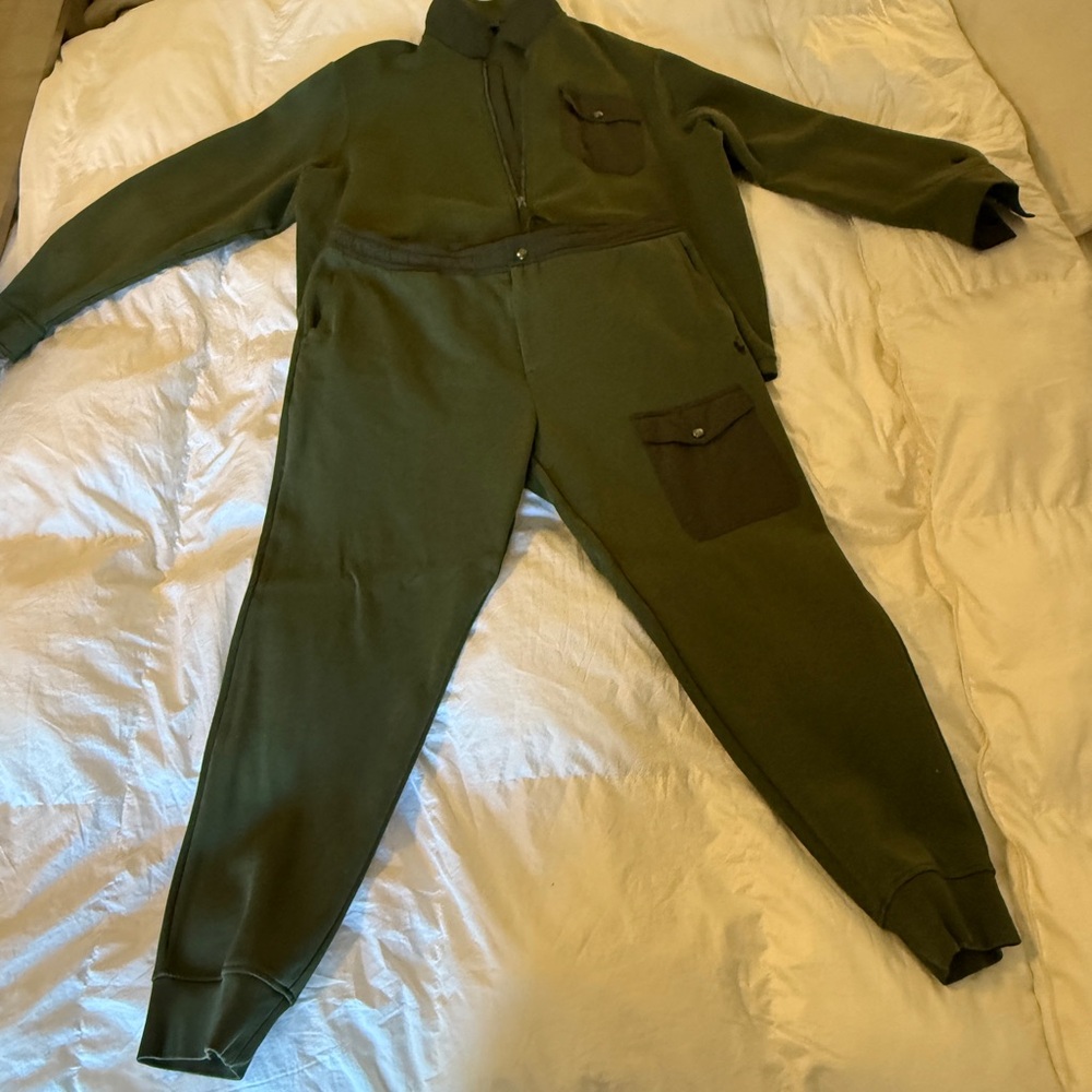 Men’s Ralph Lauren Polo Olive Green Tracksuit Set